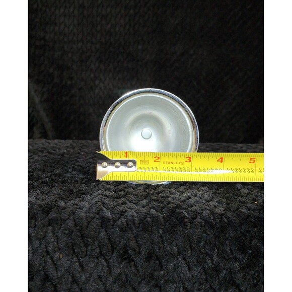 Set of 4 Vintage Etched Chrome Cocktail Glasses – Art Deco Barware - Picture 8 of 10